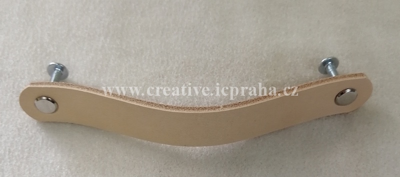 Úchytka kožená 15cm/Natur